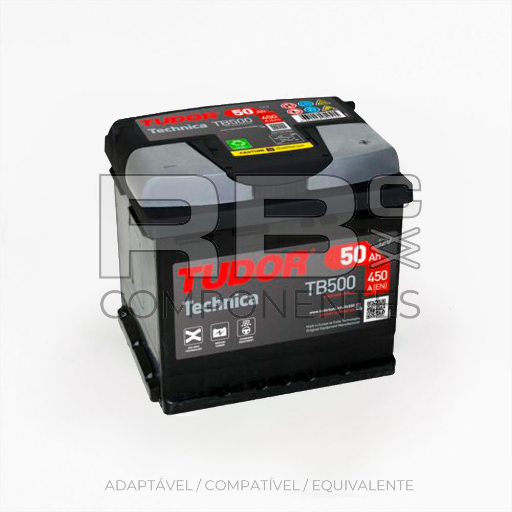 BATERIA DE PARTIDA TUDOR TECHNICA 50AH 207x175x190