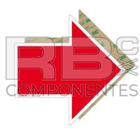 ADESIVO  SENTIDO TRAÇÃO SETA VERMELHA BIG 3M