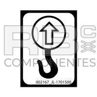 ADESIVO INFORMATIVO PARA JL GRAN DE GANCHO DE ELEVACAO