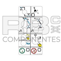 ADESIVO FUNCAO CUAD SUP PAINEL INDICADOR GRV-A125J