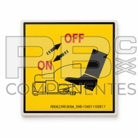 ADH. SNB 104011100017 PEDAL ON/OFF 75x75mm