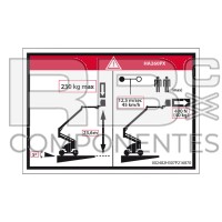 ADESIVO ADAPTAVEL PERIGO MÁX HL 260PX