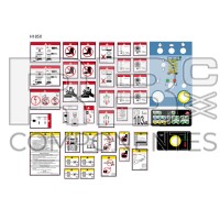 KIT DE ADESIVOS DE AVISO +PERIGO TESOURA DIESEL 18SX