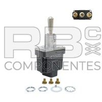 SWITCHES 3 POSIÇÕES DE RETORNO CENTRAL (3F) PARAFUSOS