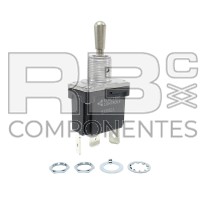 SWITCHES 3 POSIÇÕES DE RETORNO CENTRAL (3F) ESTANCO