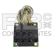 PLACA DE 7 BOTÕES E 8 LED (RESINA)