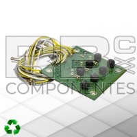 PLACA DE 7 PULSADORES Y 8 LED (RESINA) reparada