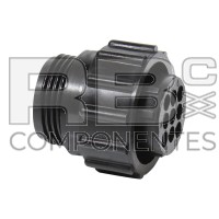 CONECTOR PLAST FEMENINO MANGUEIRA 9 V–AS PARA COMPACT