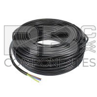 MANGUEIRA DE TRES VIAS X 1.5MM DE SECCION PRETO