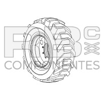 RODA  ADAPTAVEL REF GE 45093GT