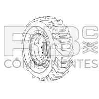 RODA , 8*8  ADAPTAVEL REF 54237