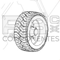 RODA  22X9X17 Z33 ADAPTAVEL  REF 823876
