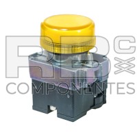 PILOTO AMARELO COM SUPORTE E CONTATOS PARA LÂMPADA