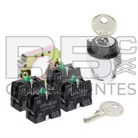 SEL CHAVE DE TRES POS + SOPORTE +4 CÂMARAS NO
