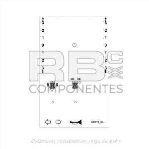 ADESIVO FUNCAO JOYSTICK SUP H900/1150E