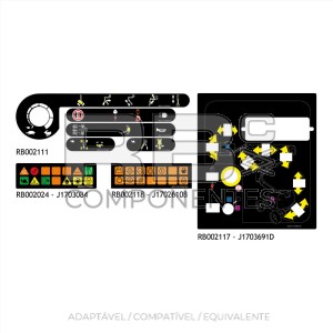 KIT  DE ADESIVOS PARA 450 AJ SERIE I