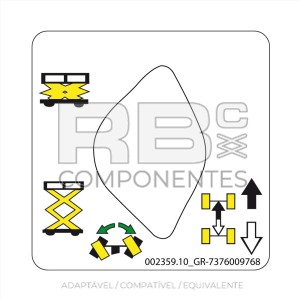 ADESIVO FUNCAO CUAD SUP PAINEL JOYSTICK GRV-SM2632E