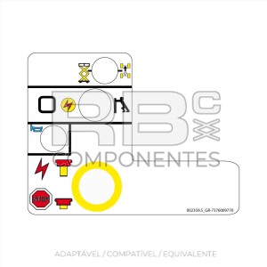 ADESIVO FUNCAO CUAD SUP PAINEL INDICADOR GRV-SM2632E