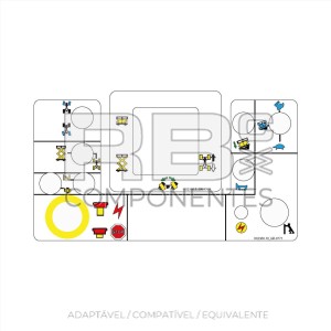 KIT COMPLETO ADESIVO FUNCAO GRV-SM3884XT