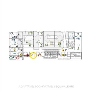 KIT COMPLETO ADESIVO FUNCAO GRV-A125J