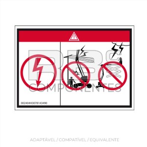 ADESIVO PERIGO DE ELECTROCUÇÃO HL ARTICULADOS
