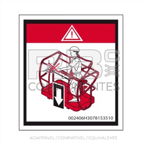 ADESIVO ENCERRAMENTO DO TRILHO HL 120 PX