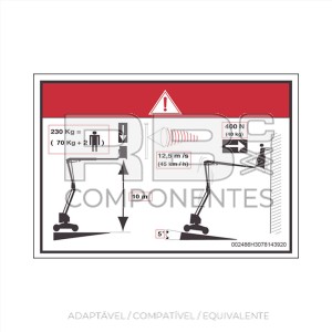 ADESIVO ALTURA DO SOLO Y CARGA HL 12D/DX