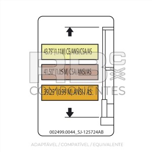 ADESIVO COMPATÍVEL REF. SJ 125724AB