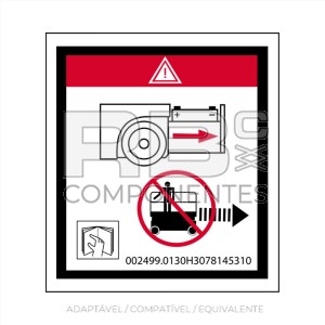 ADESIVO BLOQUEIO DA GAVETA DE BATERIA TESOURAS  ELECTRIC