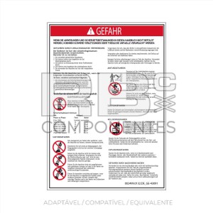 ADESIVO COMPATÍVEL REF 43091 DE