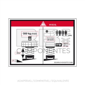 ADESIVO ALTURA DO PISO + CARGA HL15 SXL