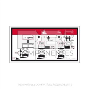 ADESIVO ALTURA DO PISO + CARGA HL OPT 6