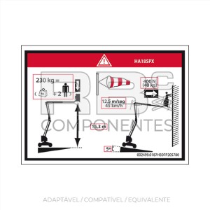 ADESIVO ALTURA DO PISO + CARGA 18SPX
