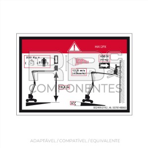 ADESIVO ALTURA DO PISO + CARGA 12PX