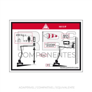 ADESIVO ALTURA DO PISO + CARGA 15 IP