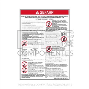 ADESIVO COMPATÍVEL REF GE 32700 DE
