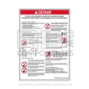 ADESIVO COMPATÍVEL REF GE 32700NL