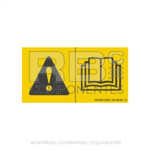 ADESIVO AVISO LEIA O MANUAL ANTES DE USAR