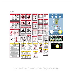 KIT DE ADESIVOS DE AVISO +PERIGO TESOURA DIESEL 18SX