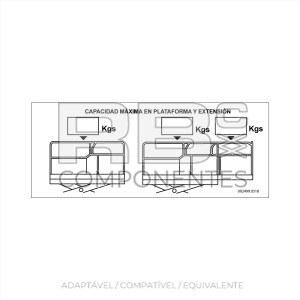 ADE. MÁXIMA PLATAFORMA Y EXTEN. GENERICO 250x100mm