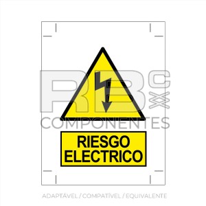 ADESIVO RISCO ELÉTRICO 200 X 140 MM