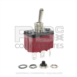 SWITCHES 2 POSIÇÕES DE RETORNO CENTRAL (3F)