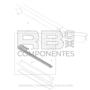 KIT REPARO CADEIA PORTA-CABOS