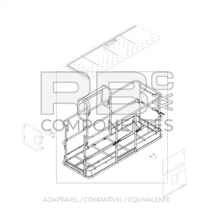 CESTA RECONSTRUIDA SEM PISO AD/CO/EQ  GE 1274859GT