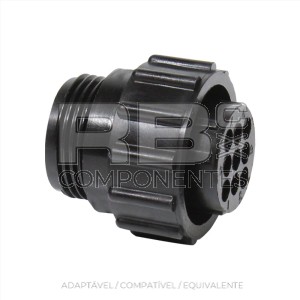 CONECTOR PLAST FEMENINO MANGUEIRA 9 V–AS PARA COMPACT