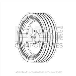RODA NON MARKING ADAPTAVEL SJ 155717