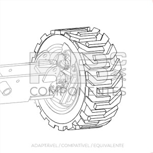 RODA  ADAPTAVEL REF 88258