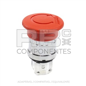 BOTÃO EMERGÊNCIA (APERT E GIRA) ZB4 TELEMECÂNICA
