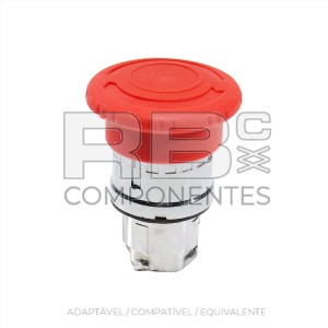 BOTÃO EMERGÊNCIA (APERT E GIRA) ZB4 TELEMECÂNICAA