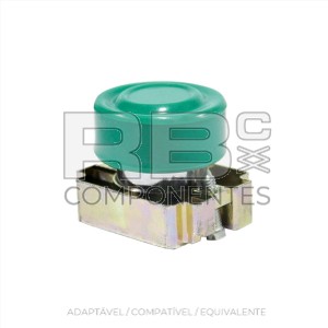 PUSHBUTTON VERDE INCLUIDO APOIO